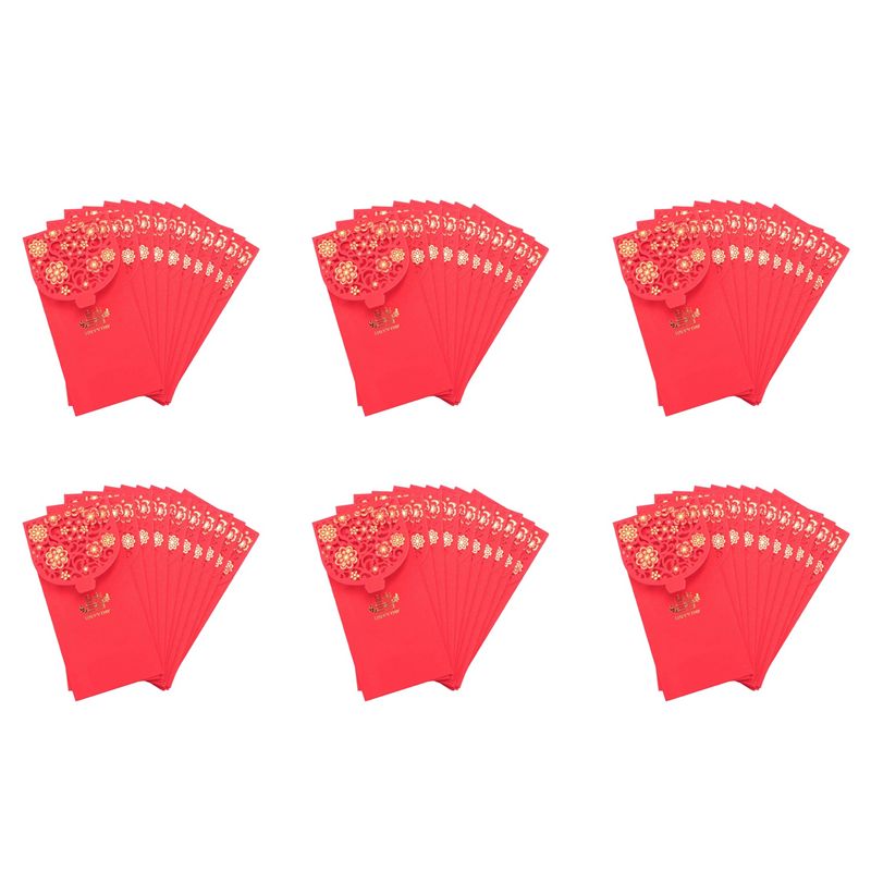 ABZC-60PCS Chinese Red Envelop - Wedding Envelopes ulasan dan harga