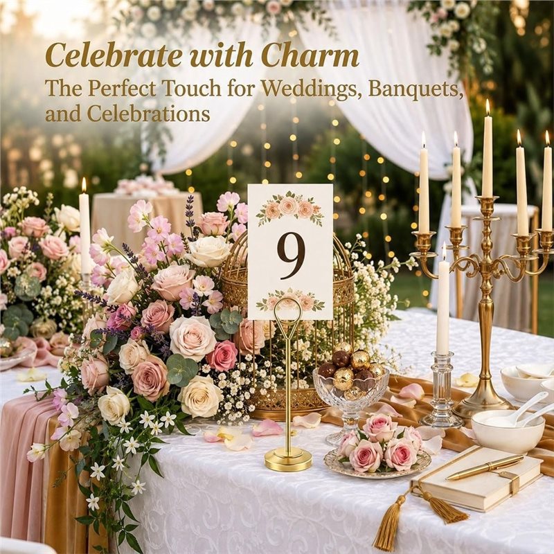 [A92P!】 Sturdy Photo Picture H - Table Number Gold ulasan dan harga