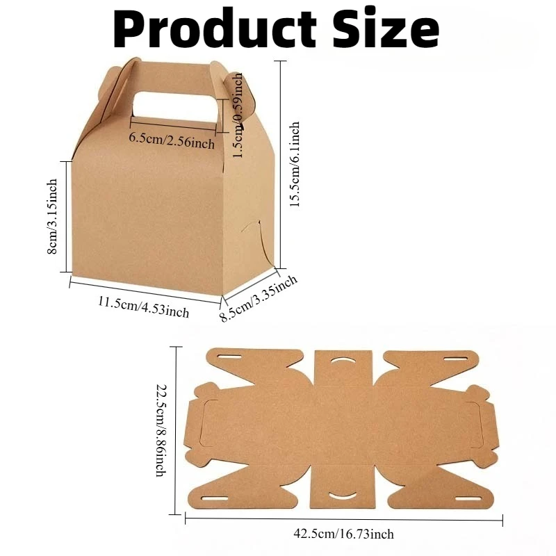 10/20PCS Kraft Paper Gift Box  - Wedding/Event Supply Store ulasan dan harga