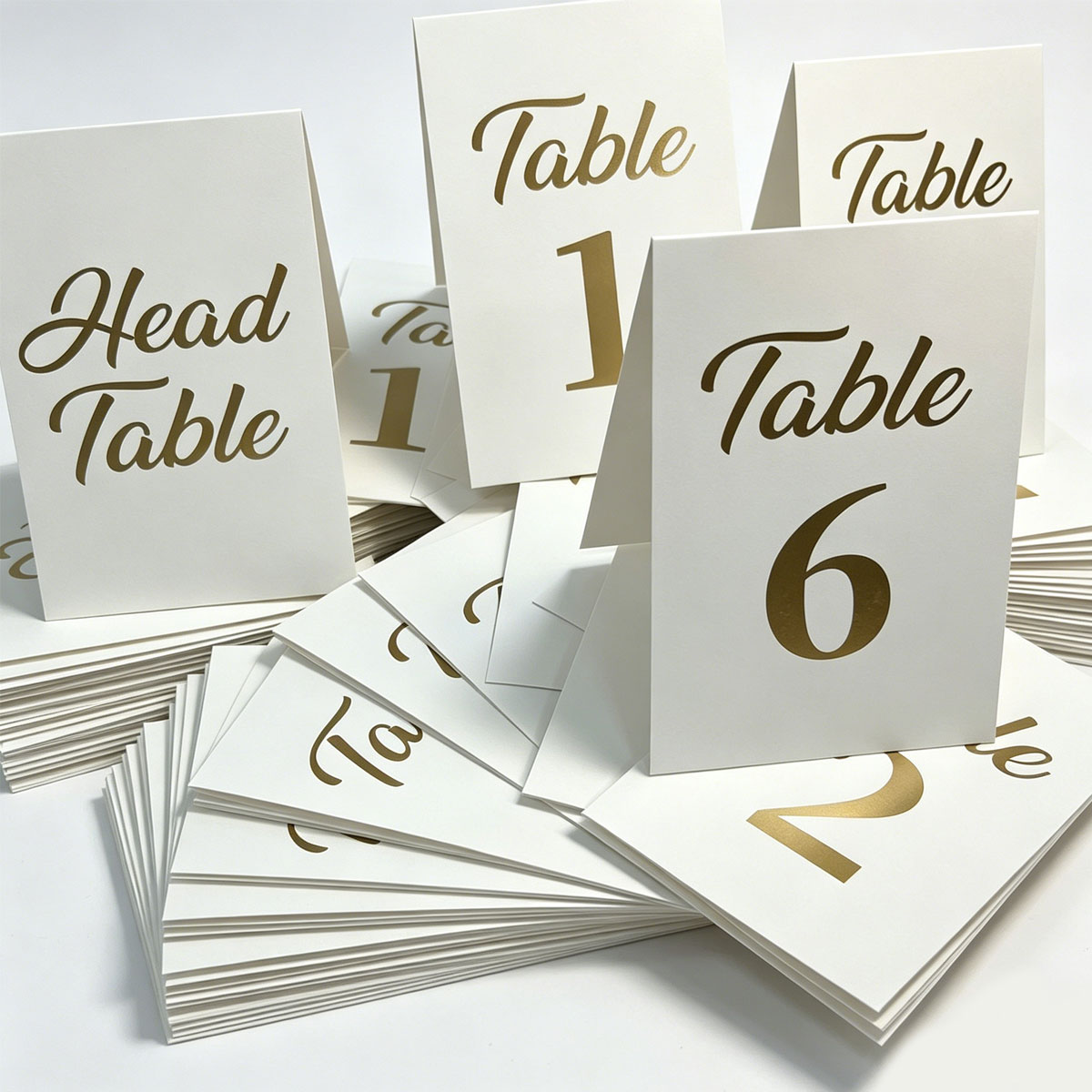 1set Gold Foil Wedding Table N - Table Number Gold ulasan dan harga