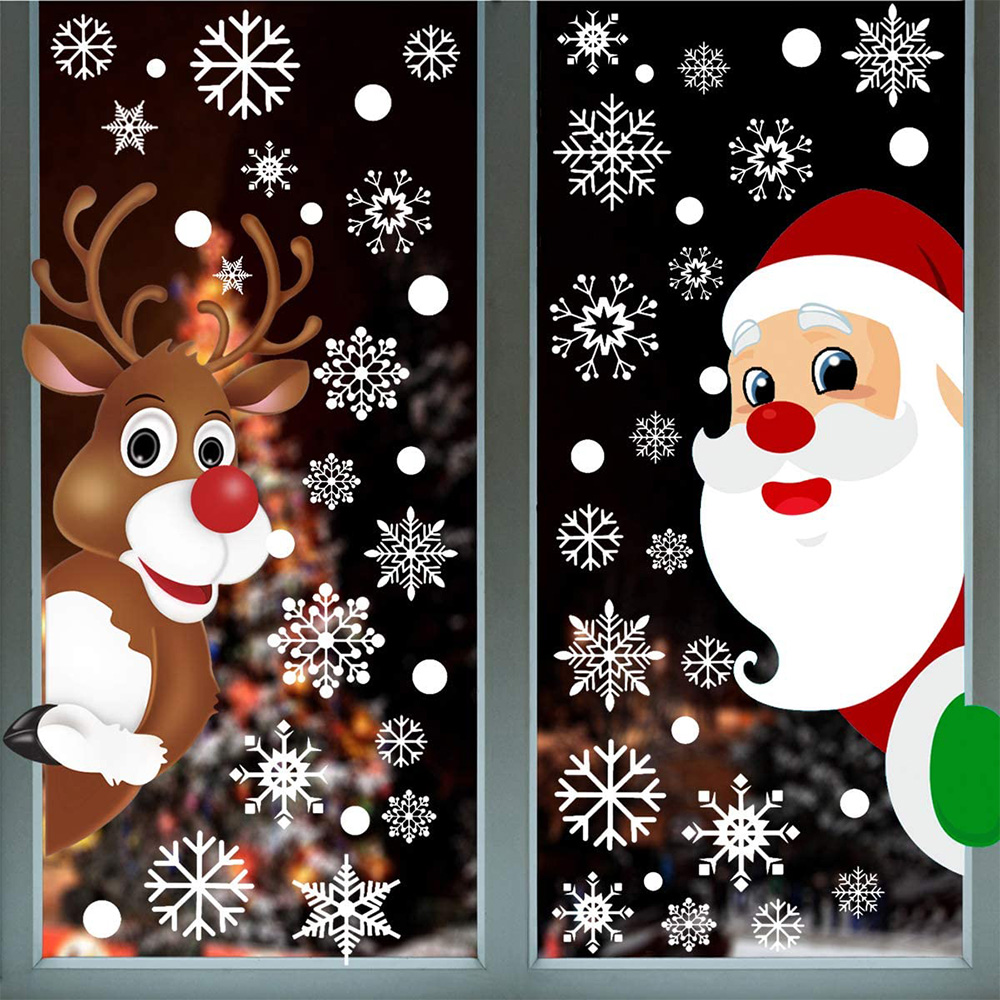 Christmas Window Clings Sticke - Wedding/Event Supply Store ulasan dan harga