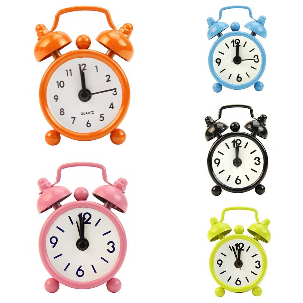 Portable Mini Alarm Clock Retr - Table Number Gold ulasan dan harga