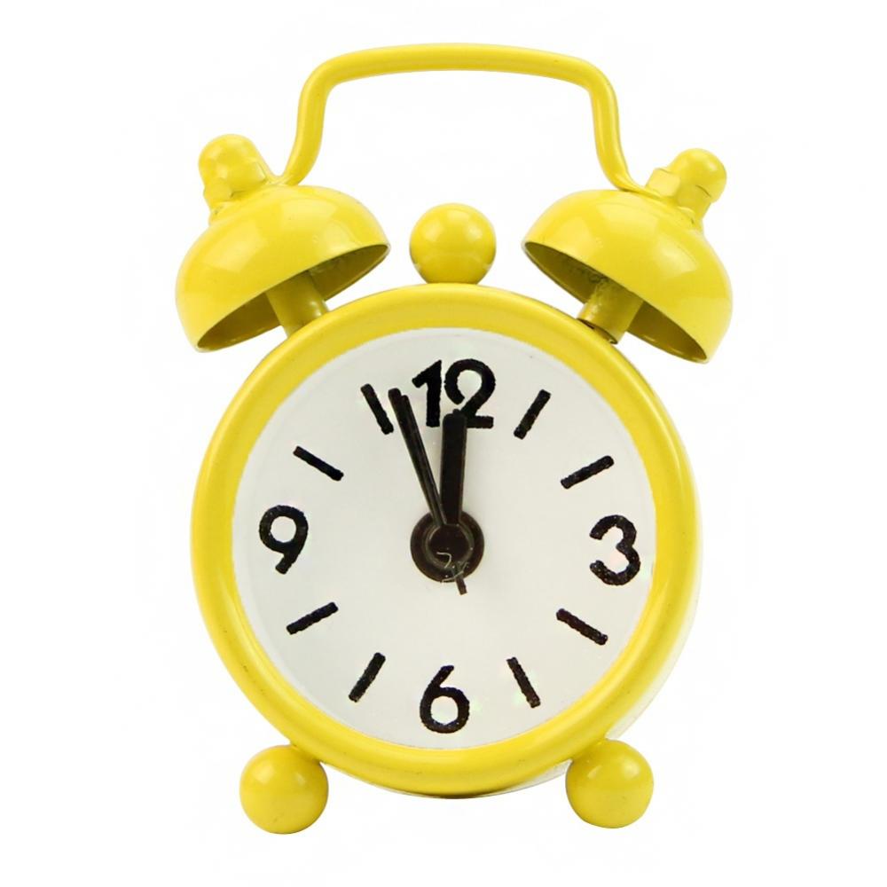 Portable Mini Alarm Clock Retr - Table Number Gold ulasan dan harga