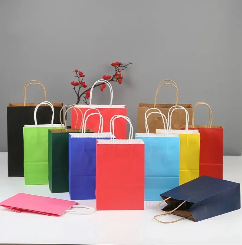 100pcs/lot Kraft Paper Bag wit - Wedding/Event Supply Store ulasan dan harga