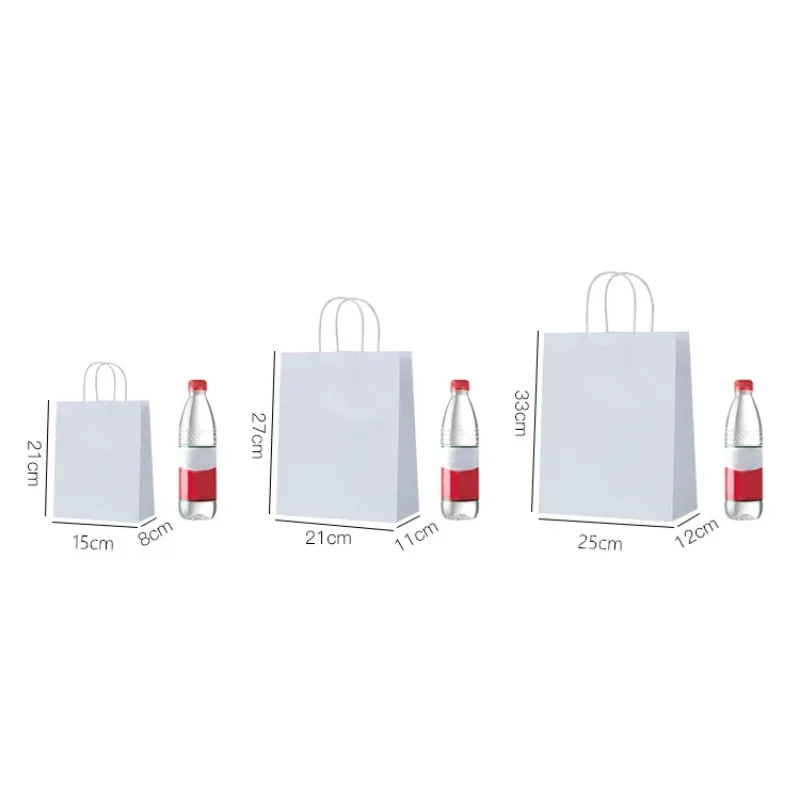 10/30/50pcs Kraft Paper Bag wi - Wedding/Event Supply Store ulasan dan harga